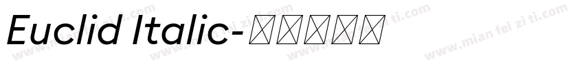 Euclid Italic字体转换